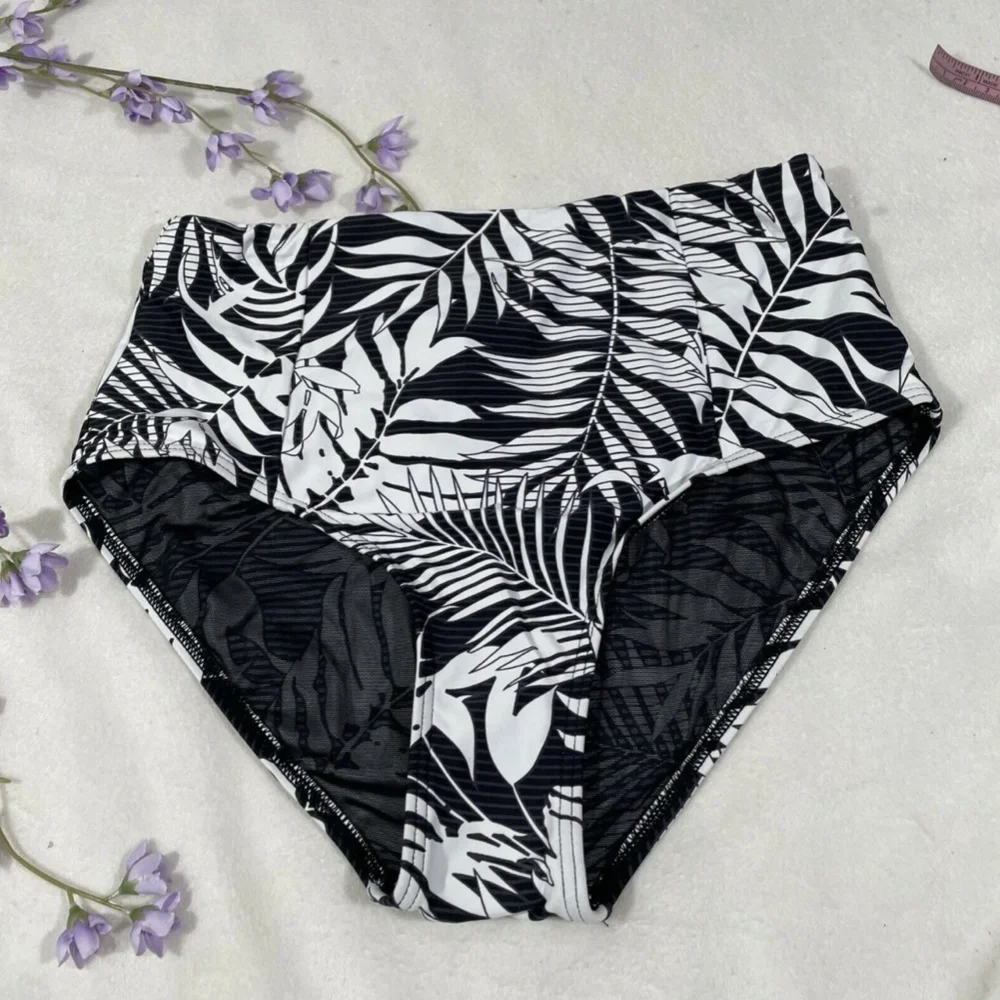 NEW Sea Level Morocco High Waisted Bikini Bottom in Black [‎ 4 US ]